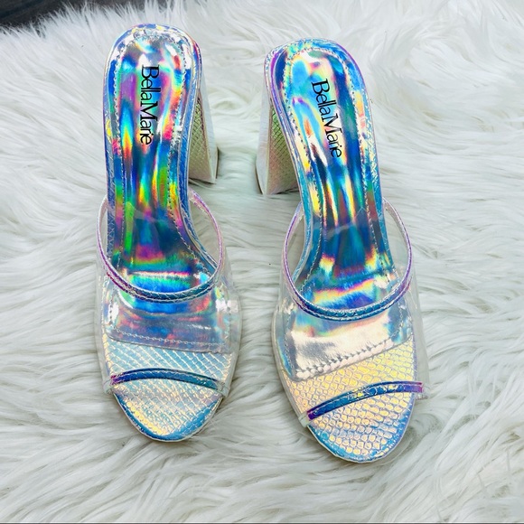 White mermaid clear chunky heel - Picture 4 of 10